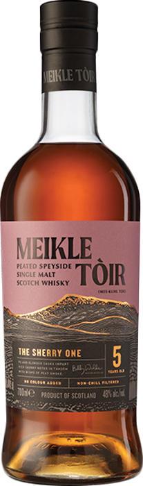 Meikle Toir 5 YO The Sherry One Peated Single Malt Speyside Whisky